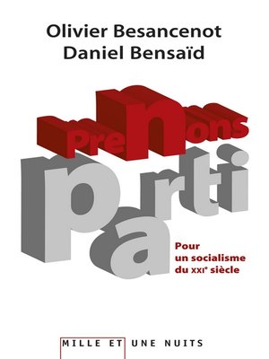 cover image of Prenons parti.